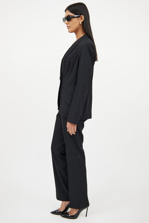 Dolce 
GabbanaBlack Wool Two Piece Suit