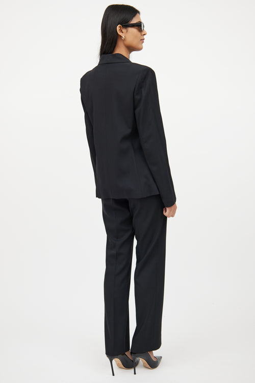 Dolce 
GabbanaBlack Wool Two Piece Suit