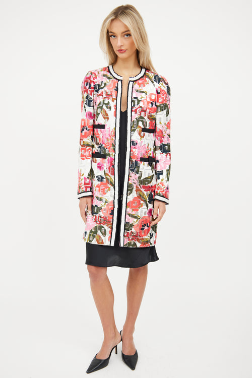 Dolce 
Gabbana White 
Multi Print Jacket