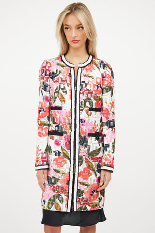 Dolce 
Gabbana White 
Multi Print Jacket