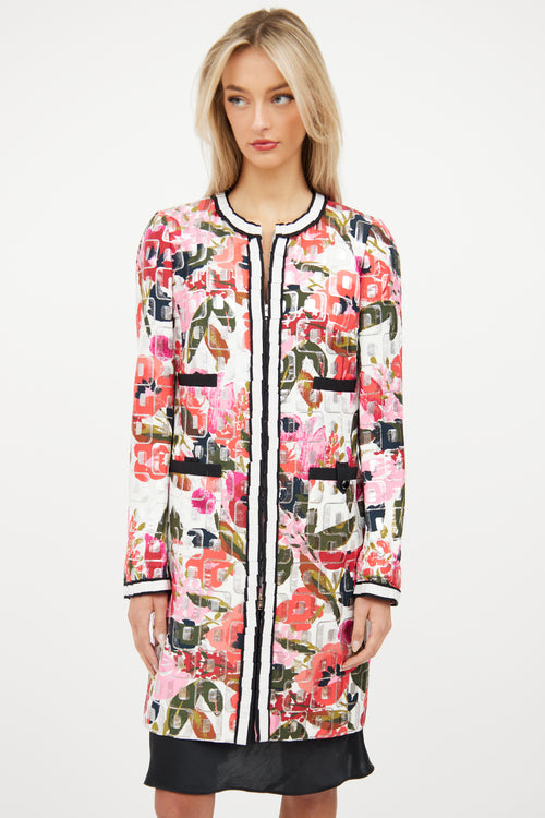 Dolce 
Gabbana White 
Multi Print Jacket