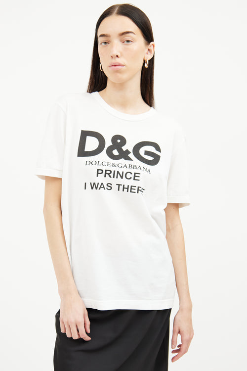  Dolce 
Gabbana White Short Sleeve Graphic T-shirt