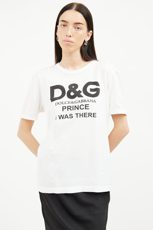  Dolce 
Gabbana White Short Sleeve Graphic T-shirt