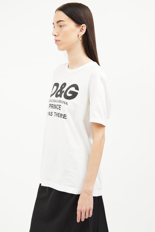  Dolce 
Gabbana White Short Sleeve Graphic T-shirt