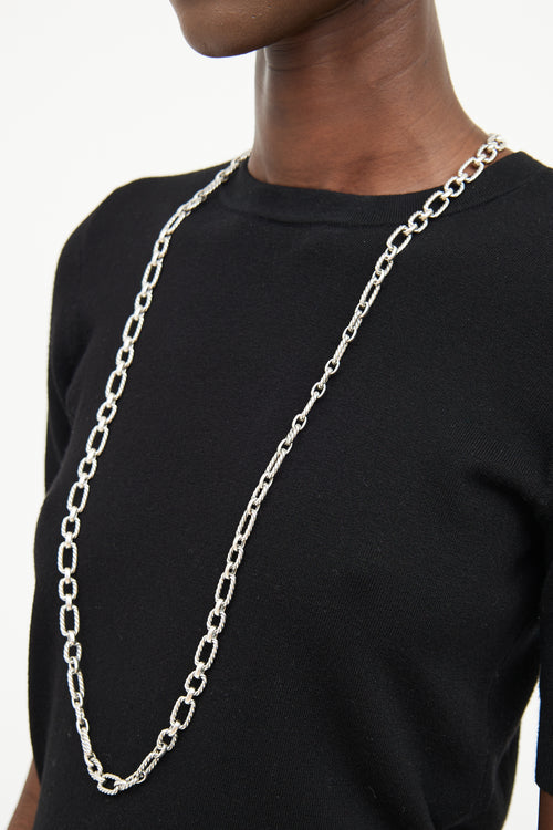 Sterling Silver Chain Link Necklace