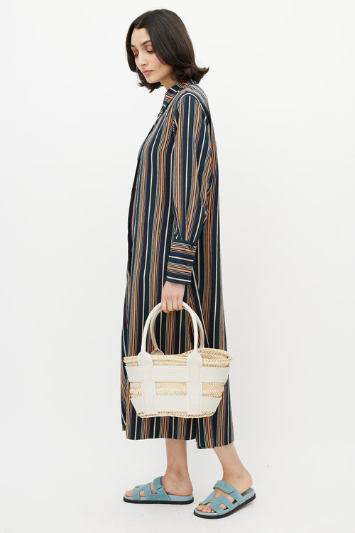 Demellier London Raffia Santorini Tote Bag