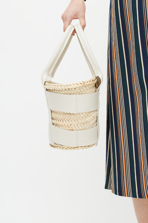 Demellier London Raffia Santorini Tote Bag