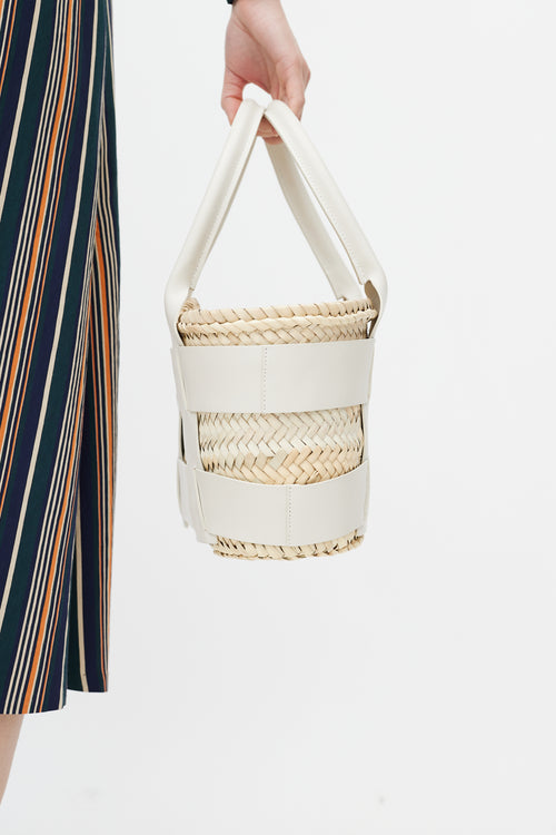 Demellier London Raffia Santorini Tote Bag