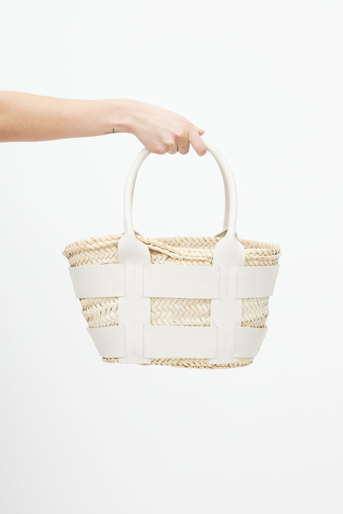 Demellier London Raffia Santorini Tote Bag