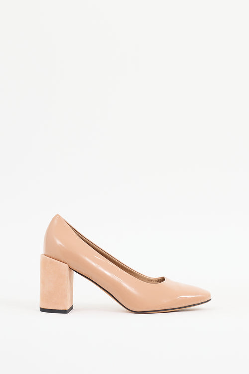 Dear Frances Beige Patent Leather Nina Heel