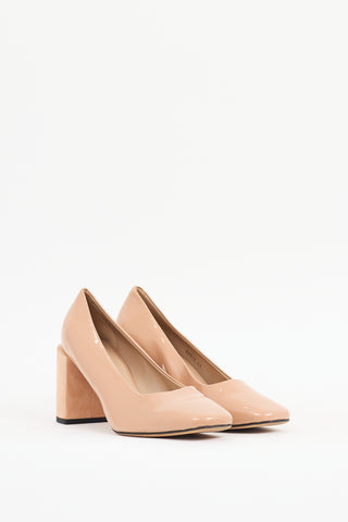 Dear Frances Beige Patent Leather Nina Heel