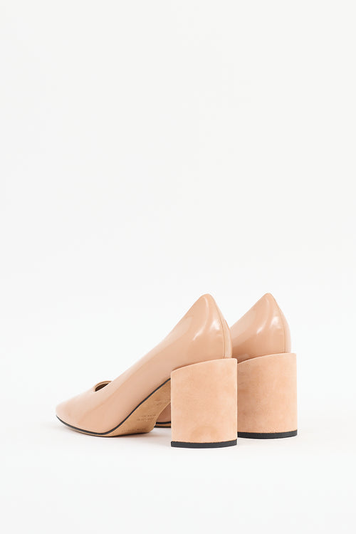 Dear Frances Beige Patent Leather Nina Heel