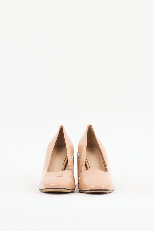 Dear Frances Beige Patent Leather Nina Heel