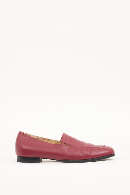 Dear Frances Red Leather Deon Loafer