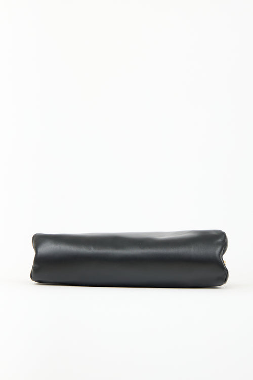 DeMellier Black Leather St. Petersburg Clutch