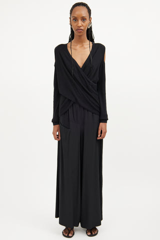 Derek Lam Crosby Black Off Shoulder Top