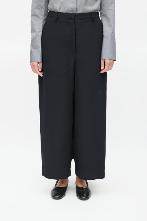 Deveaux Black Skirt Overlay Trouser