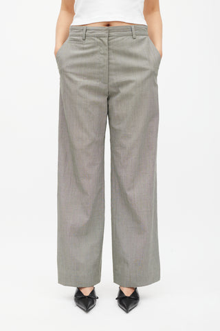 Grey Wool Trouser