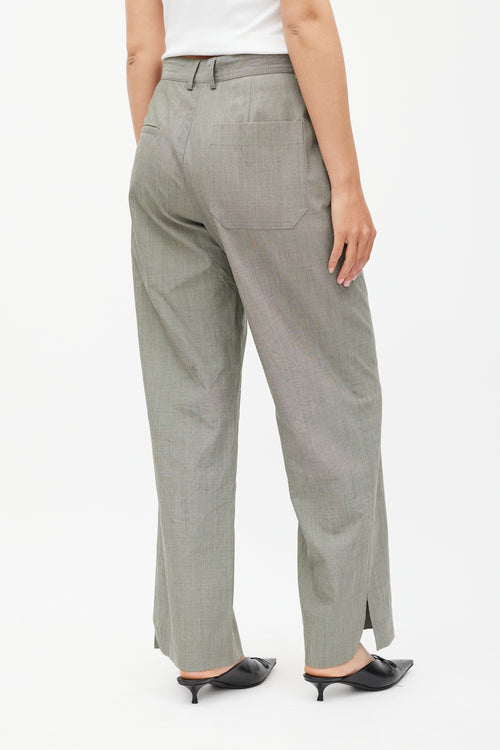 Grey Wool Trouser