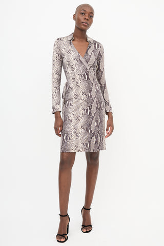 Diane von Furstenberg Silk Jeanne Wrap Dress