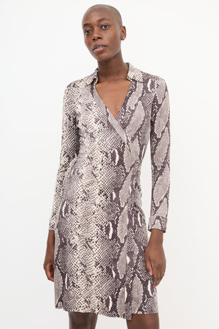 Diane von Furstenberg Silk Jeanne Wrap Dress