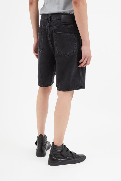 Diesel Black Denim D-Strukt Short