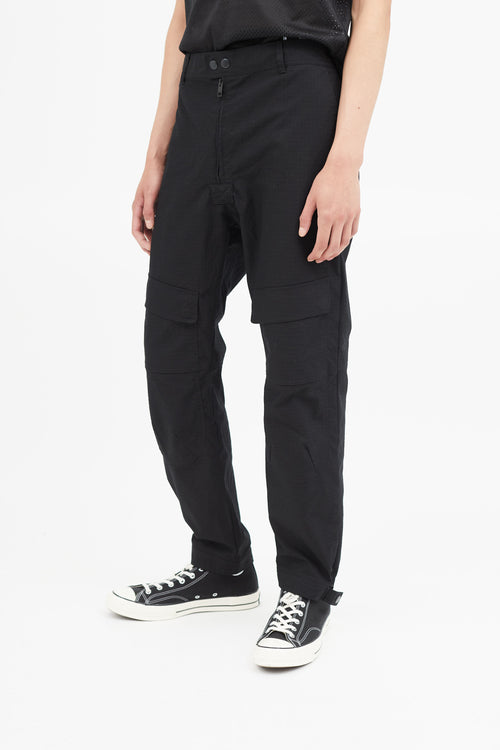 Diesel Black Ripstop Cargo Pant