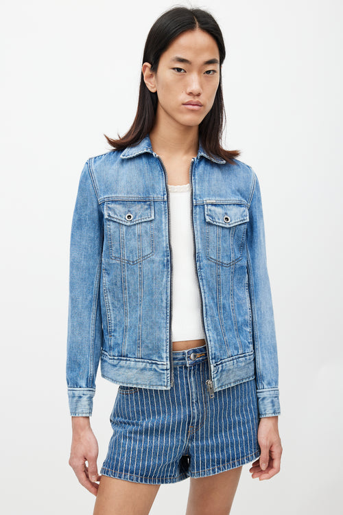 Diesel Blue Four Pocket Denim Jacket