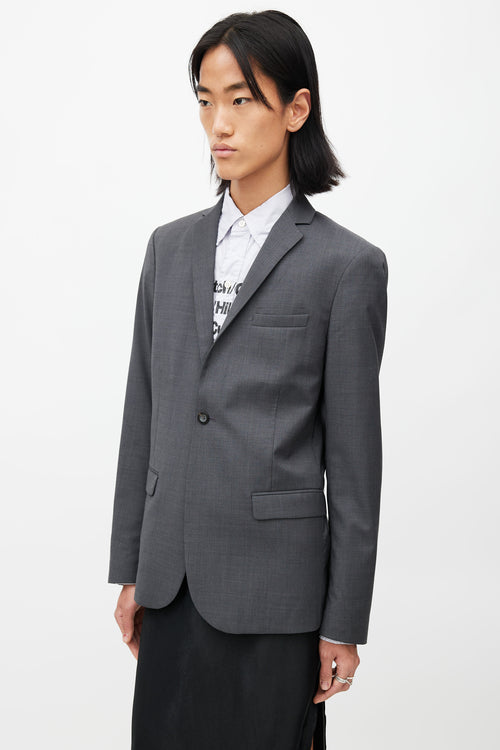 Diesel Grey Snap Button Blazer