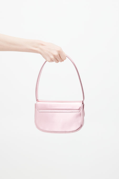 Diesel Pink 1 DR Metallic Leather Bag