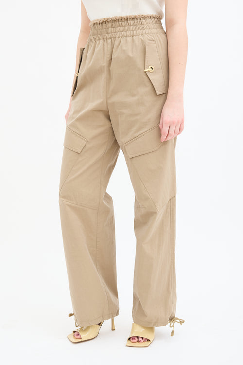 Dion Lee Beige Frayed Rope Cargo Pant