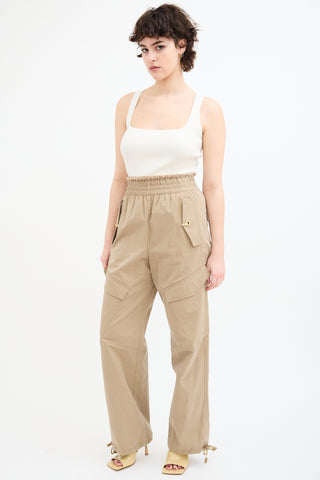 Dion Lee Beige Frayed Rope Cargo Pant