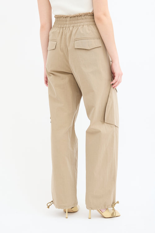 Dion Lee Beige Frayed Rope Cargo Pant