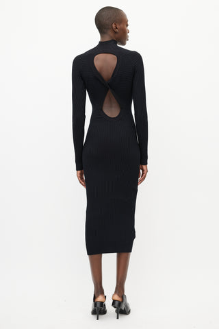 Dion Lee Black Figure 8 Reversible Dress