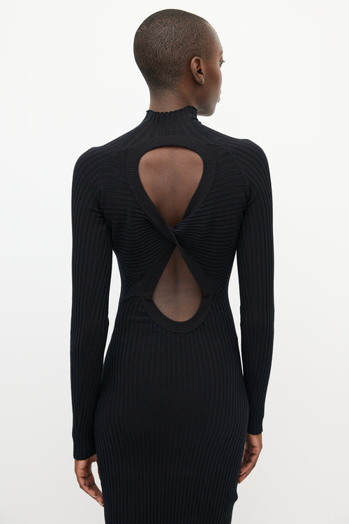 Dion Lee Black Figure 8 Reversible Dress