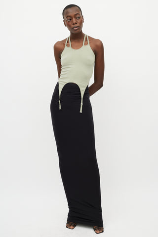 Dion Lee Green Garter Detail Tank Top