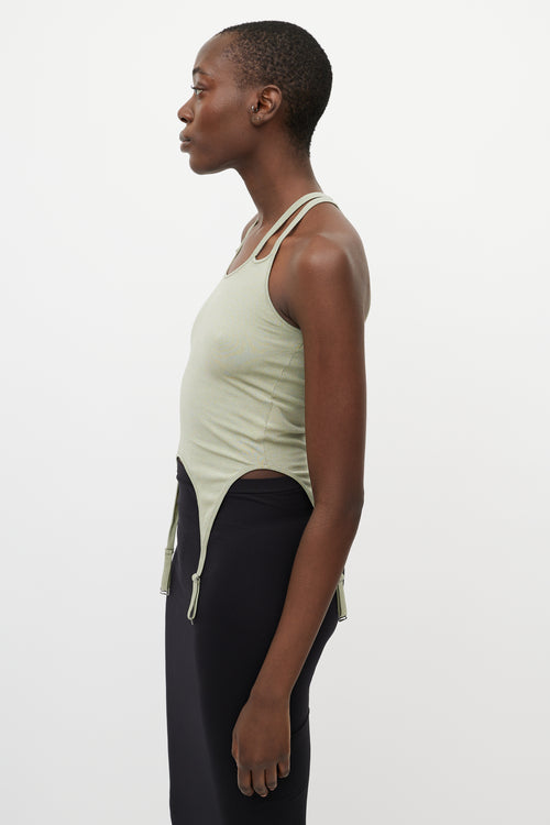 Dion Lee Green Garter Detail Tank Top