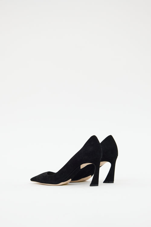 Dior Black Suede Songe Heel