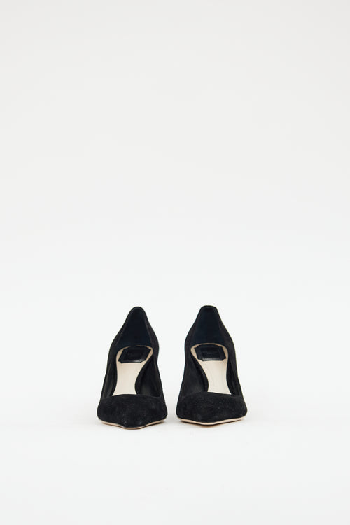 Dior Black Suede Songe Heel