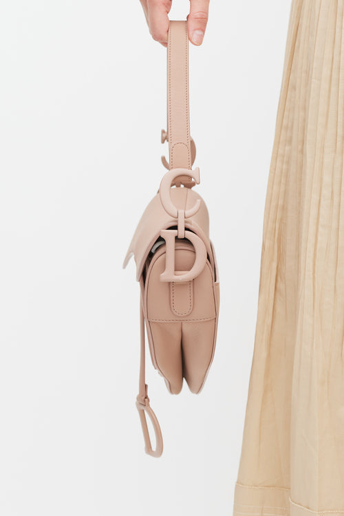 Dior 2019 Blush Leather Ultra Matte Saddle Bag