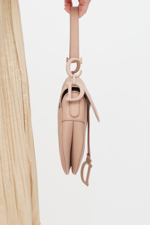 Dior 2019 Blush Leather Ultra Matte Saddle Bag