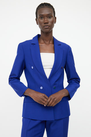 Dior Blue Pant 
Blazer Set