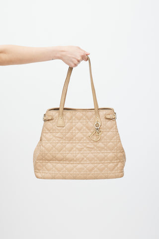 Dior Beige 
Gold Panarea Canage Quilted Tote