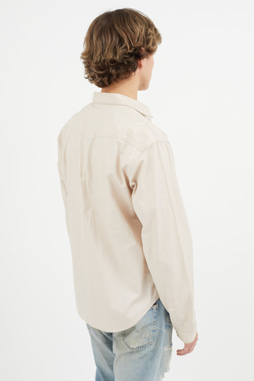 Dior Beige Waxed Western Shirt