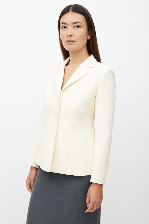 Dior Beige Wool 
Silk Blazer