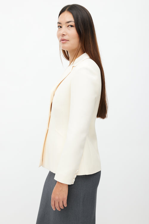 Dior Beige Wool 
Silk Blazer