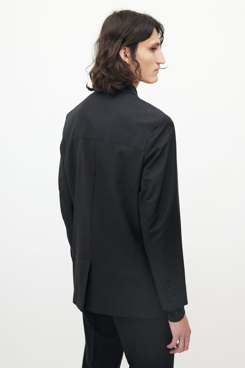 Dior Black Three Pocket Logo Lapel Blazer