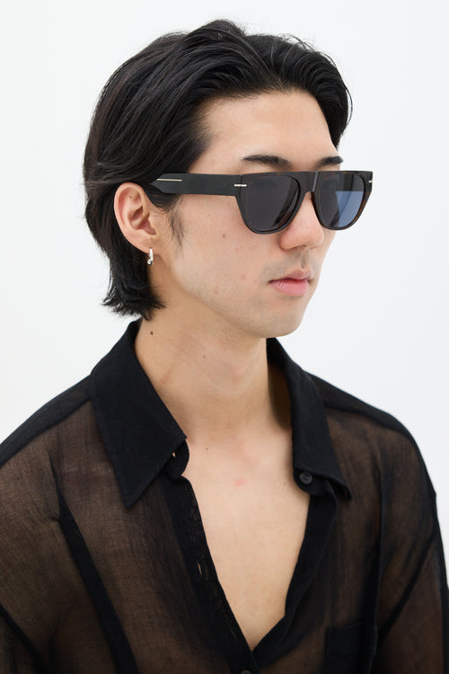 Dior Black BLACKTIE257S Marbled Sunglasses