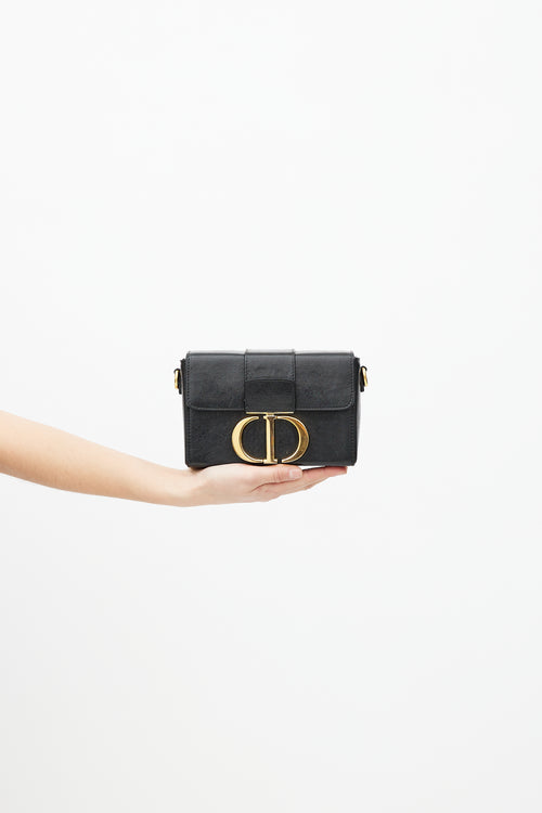 Dior Black 
Gold 30 Montaigne Box Bag