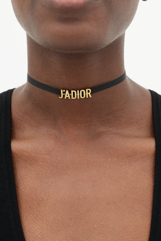 Dior Black 
Gold J
Adior Choker Necklace